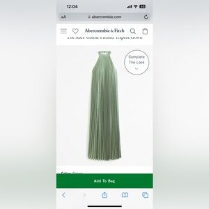 Abercrombie Giselle Pleated Trapeze Gown